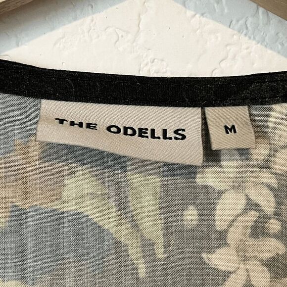 Anthropologie The Odells Floral 3/4 Sleeve Swing Mini Dress Women's Size Medium - Picture 5 of 6